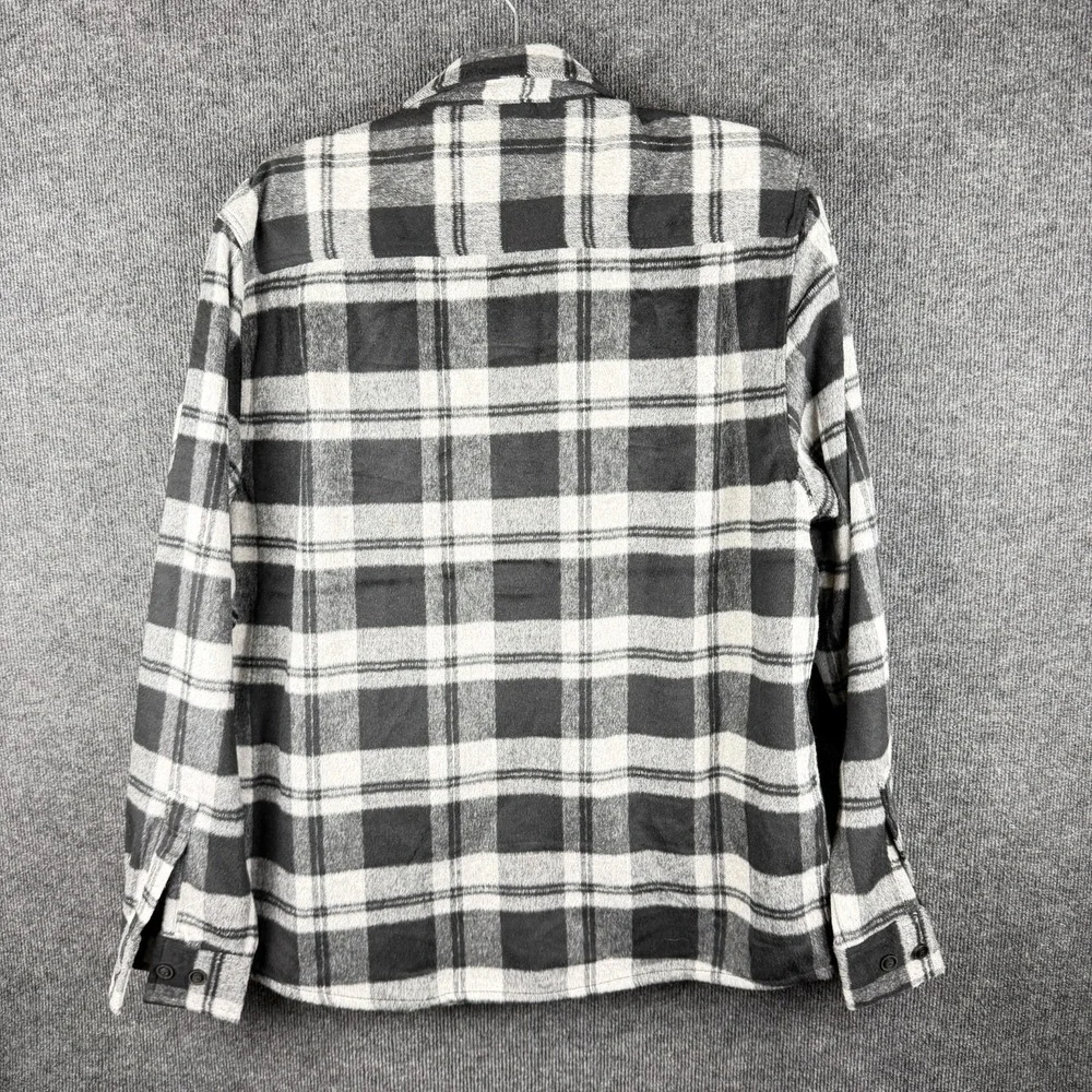 Vintage & Black Weatherproof XL Flannel Shirt Jacket NWT Fleece Lined Black Grey